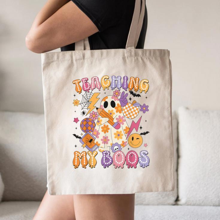 Teaching My Boos Ghost Halloween Costumes Teacher Men Women Canvas Tote Bag, novelty gifts, funny gifts Teaching My Boos Ghost Halloween Costumes Teacher Men Women Canvas Tote Bag, novelty gifts, funny gifts