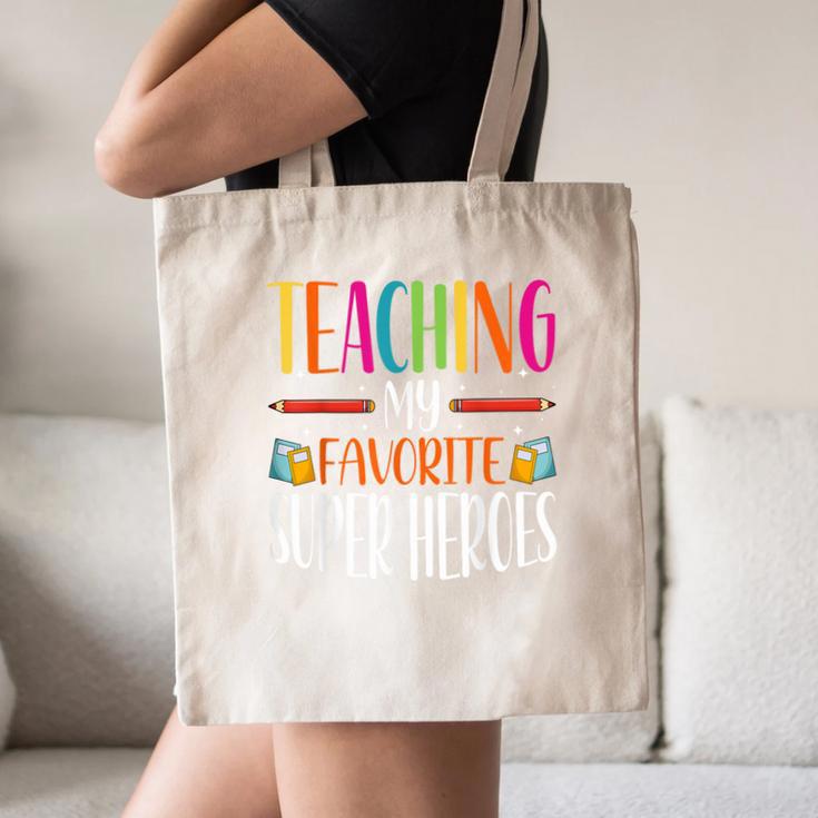 Teaching My Favorite Superheros Men Women SPED Teacher Canvas Tote Bag, novelty gifts, funny gifts