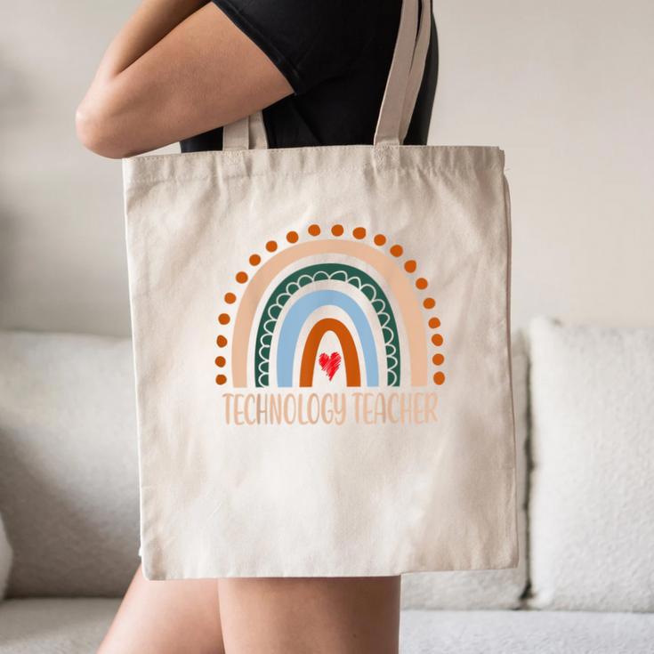 Technology Teacher Rainbow Appreciation Day Back To School For Men Women Canvas Tote Bag, novelty gifts, funny gifts Technology Teacher Rainbow Appreciation Day Back To School For Men Women Canvas Tote Bag, novelty gifts, funny gifts