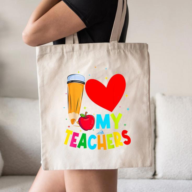 Teens Graduation I Heart My Teachers I Love My Teachers Canvas Tote Bag, novelty gifts, funny gifts
