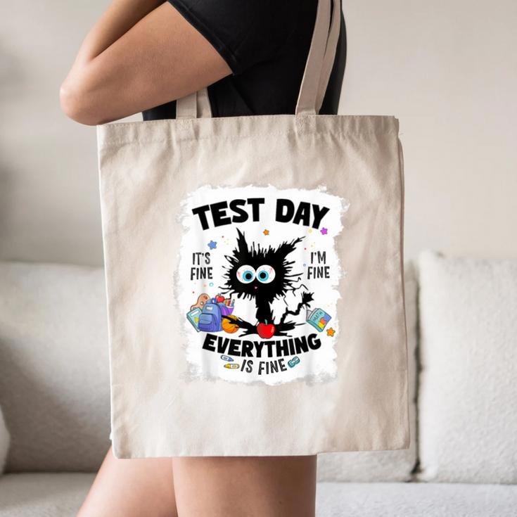 Test Day Stressed Cat Teacher Student Kids Testing Day Canvas Tote Bag, novelty gifts, funny gifts Test Day Stressed Cat Teacher Student Kids Testing Day Canvas Tote Bag, novelty gifts, funny gifts