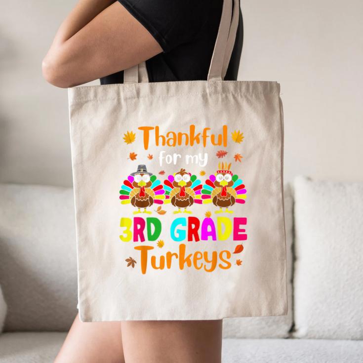 Thankful For My 3rd Grade Turkeys Thanksgiving Teacher Kids Canvas Tote Bag, novelty gifts, funny gifts Thankful For My 3rd Grade Turkeys Thanksgiving Teacher Kids Canvas Tote Bag, novelty gifts, funny gifts