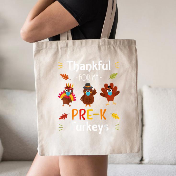 Thankful For My Prek Turkeys In Masks Thanksgiving Teacher For Men Women Canvas Tote Bag, novelty gifts, funny gifts Thankful For My Prek Turkeys In Masks Thanksgiving Teacher For Men Women Canvas Tote Bag, novelty gifts, funny gifts