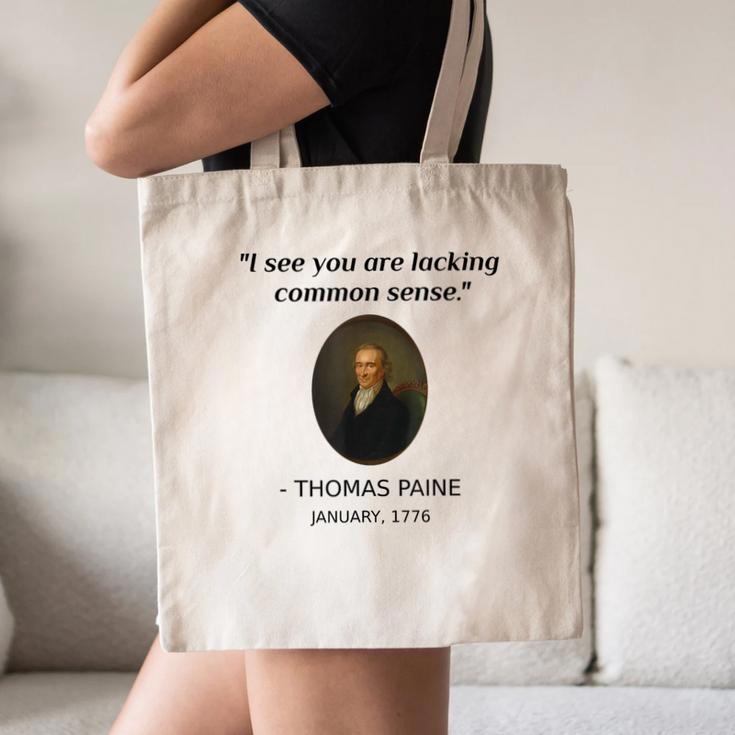 Thomas Paine Common Sense USA History Teacher Student Canvas Tote Bag, novelty gifts, funny gifts Thomas Paine Common Sense USA History Teacher Student Canvas Tote Bag, novelty gifts, funny gifts