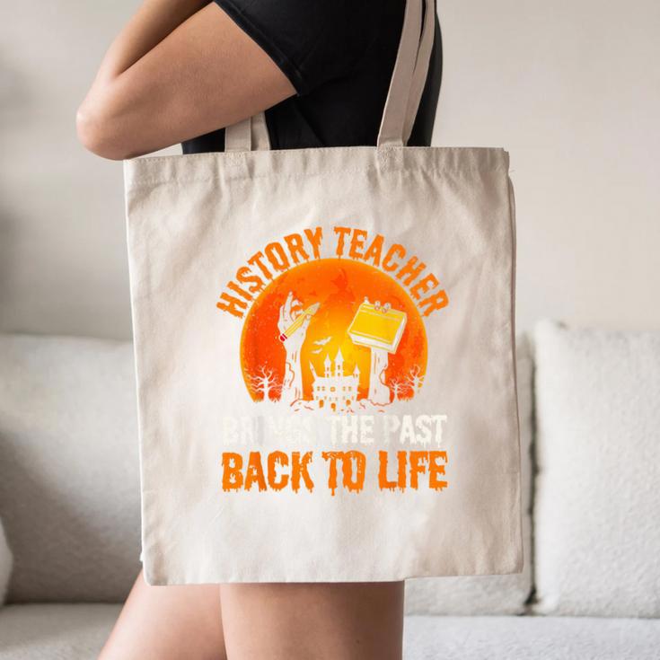 History Teacher Brings Past Back To Life Halloween Zombie Canvas Tote Bag, novelty gifts, funny gifts History Teacher Brings Past Back To Life Halloween Zombie Canvas Tote Bag, novelty gifts, funny gifts