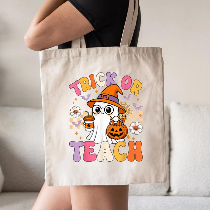 Trick Or Teach Cute Ghost Coffee Pumpkins Halloween Teacher Canvas Tote Bag, novelty gifts, funny gifts Trick Or Teach Cute Ghost Coffee Pumpkins Halloween Teacher Canvas Tote Bag, novelty gifts, funny gifts