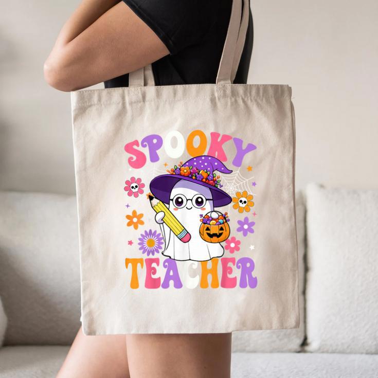 Trick Or Teach Spooky Teacher Ghost Halloween Teacher Canvas Tote Bag, novelty gifts, funny gifts Trick Or Teach Spooky Teacher Ghost Halloween Teacher Canvas Tote Bag, novelty gifts, funny gifts