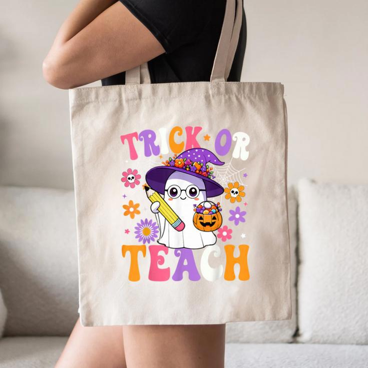 Trick Or Teach Teacher Ghost Teaching Fun Halloween Teacher Canvas Tote Bag, novelty gifts, funny gifts Trick Or Teach Teacher Ghost Teaching Fun Halloween Teacher Canvas Tote Bag, novelty gifts, funny gifts