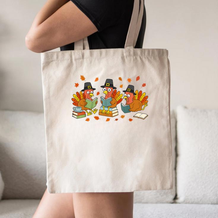 Turkey Reading Books Fall Thanksgiving Teacher Student Canvas Tote Bag, novelty gifts, funny gifts Turkey Reading Books Fall Thanksgiving Teacher Student Canvas Tote Bag, novelty gifts, funny gifts