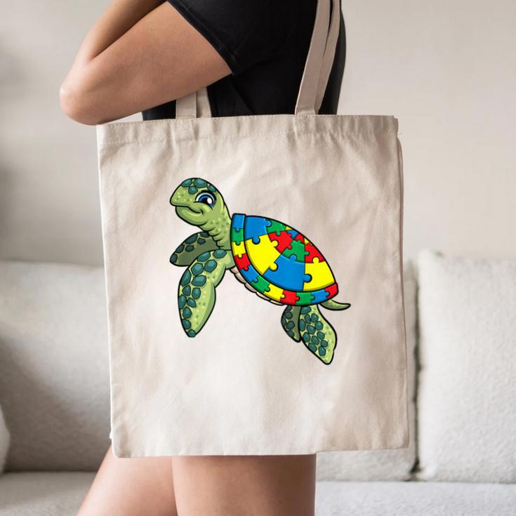 Turtle Puzzle Pieces For Autism Awareness Kids Women Teacher Canvas Tote Bag, novelty gifts, funny gifts Turtle Puzzle Pieces For Autism Awareness Kids Women Teacher Canvas Tote Bag, novelty gifts, funny gifts