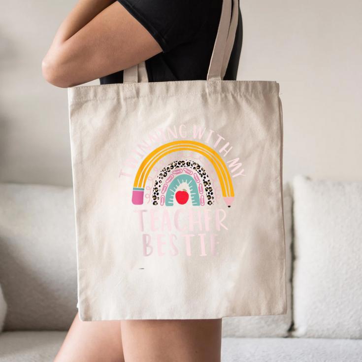 Twinning With My Teacher Bestie Spirit Week Girls Day Kids Canvas Tote Bag, novelty gifts, funny gifts Twinning With My Teacher Bestie Spirit Week Girls Day Kids Canvas Tote Bag, novelty gifts, funny gifts