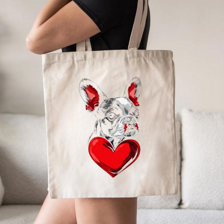 Valentine's Day Boston Terrier Dog Vector Canvas Tote Bag, novelty gifts, funny gifts