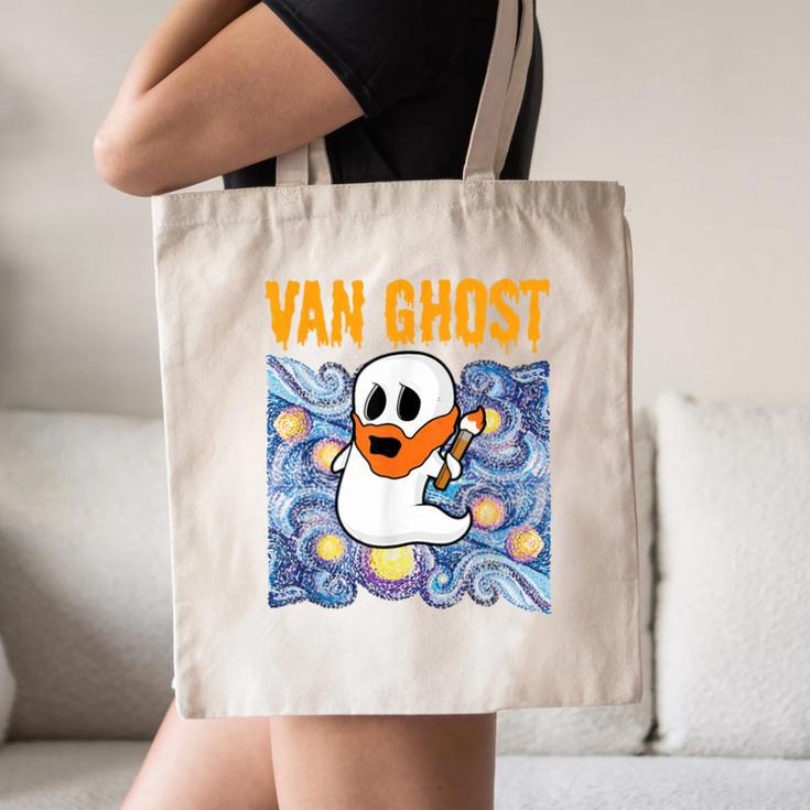 Van Ghost Art Teacher Halloween Van Gogh Starry Night Canvas Tote Bag, novelty gifts, funny gifts Van Ghost Art Teacher Halloween Van Gogh Starry Night Canvas Tote Bag, novelty gifts, funny gifts