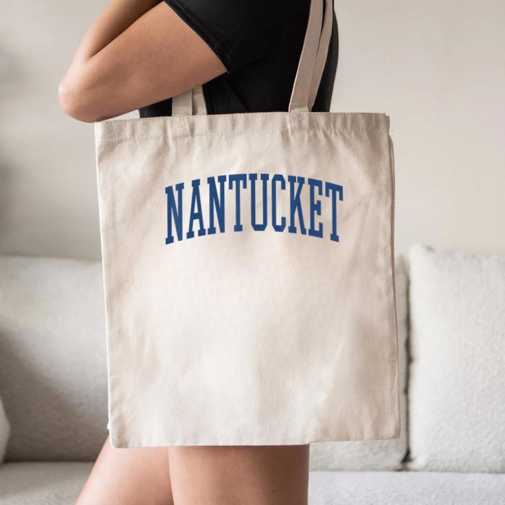 Varsity Grey Nantucket Canvas Tote Bag, novelty gifts, funny gifts