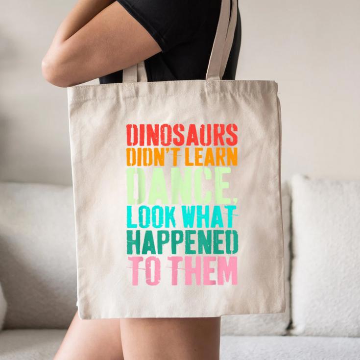 Vintage Dinosaurs Didn't Learn Dance Dance Teacher Canvas Tote Bag, novelty gifts, funny gifts Vintage Dinosaurs Didn't Learn Dance Dance Teacher Canvas Tote Bag, novelty gifts, funny gifts