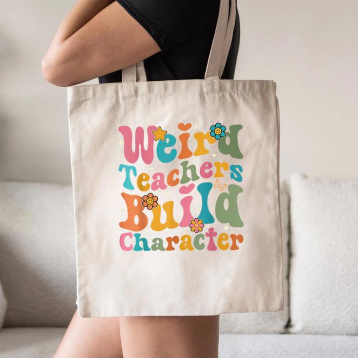 Vintage Teacher Sayings Weird Teachers Build Character For Men Women Canvas Tote Bag, novelty gifts, funny gifts Vintage Teacher Sayings Weird Teachers Build Character For Men Women Canvas Tote Bag, novelty gifts, funny gifts