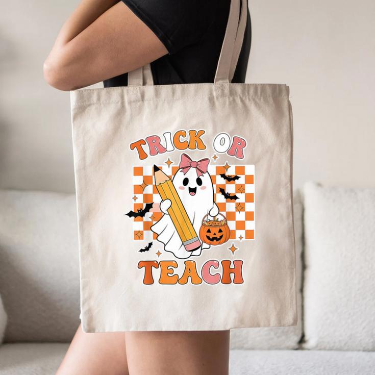 Vintage Teacher Shirt Women Trick Or Teach Halloween Canvas Tote Bag, novelty gifts, funny gifts Vintage Teacher Shirt Women Trick Or Teach Halloween Canvas Tote Bag, novelty gifts, funny gifts
