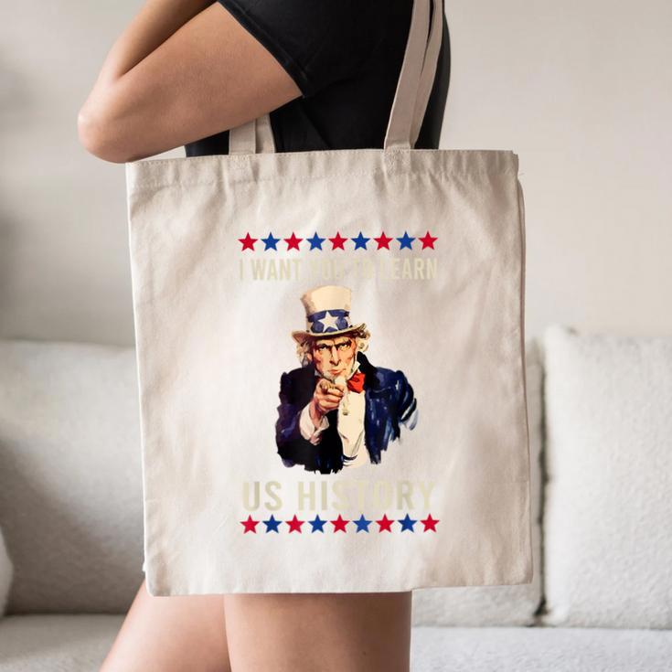 I Want You To Learn US History American Teacher School For Men Women Canvas Tote Bag, novelty gifts, funny gifts I Want You To Learn US History American Teacher School For Men Women Canvas Tote Bag, novelty gifts, funny gifts