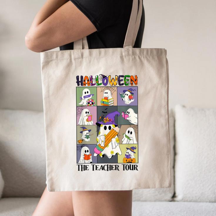 Women Halloween The Teacher Tour Ghosts Pencil Pumpkins Canvas Tote Bag, novelty gifts, funny gifts Women Halloween The Teacher Tour Ghosts Pencil Pumpkins Canvas Tote Bag, novelty gifts, funny gifts
