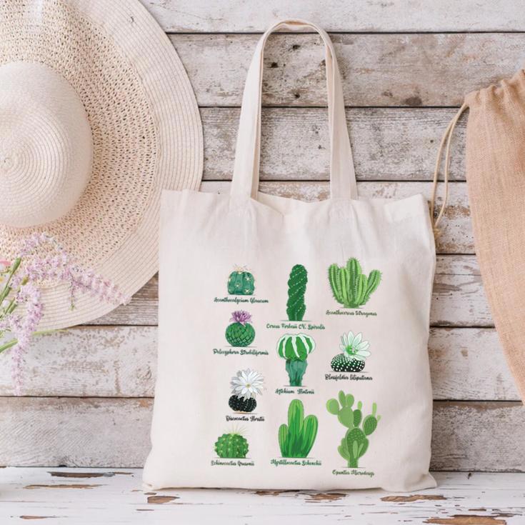 10 Types Of Cactus Succulent Teacher Chart Cactus Lover Tee Canvas Tote Bag, gift for family, gift for coworker 10 Types Of Cactus Succulent Teacher Chart Cactus Lover Tee Canvas Tote Bag, gift for family, gift for coworker