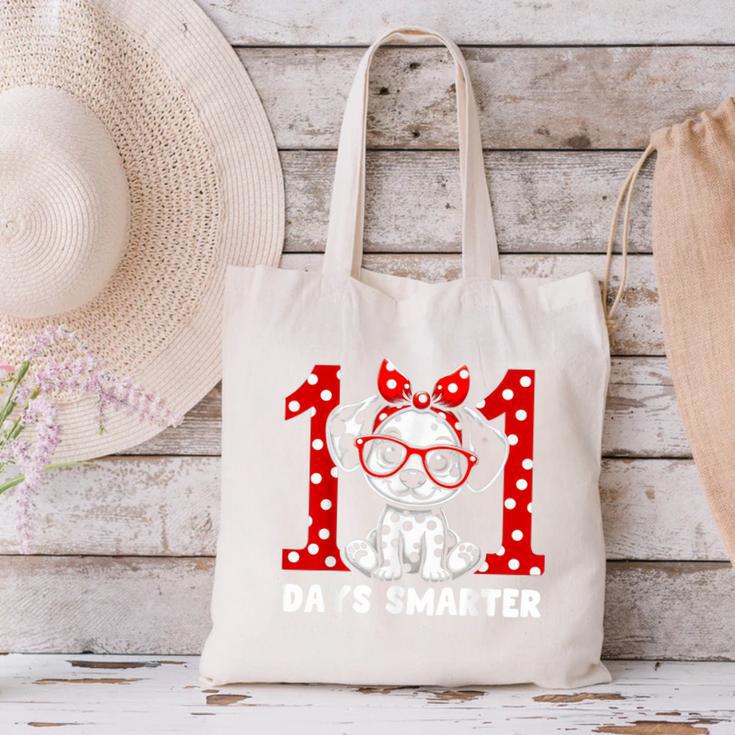 100 Days Smarter 101st Day School Dalmatian Dog Teacher Kids Canvas Tote Bag, gift for family, gift for coworker 100 Days Smarter 101st Day School Dalmatian Dog Teacher Kids Canvas Tote Bag, gift for family, gift for coworker