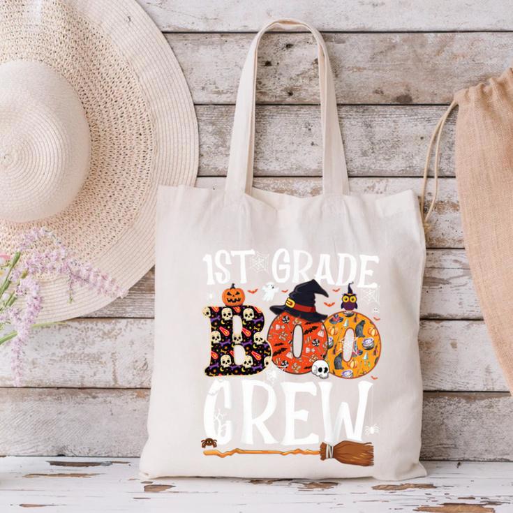 1st Grade Boo Crew Cute Ghost Halloween Teacher Kids Canvas Tote Bag, gift for family, gift for coworker 1st Grade Boo Crew Cute Ghost Halloween Teacher Kids Canvas Tote Bag, gift for family, gift for coworker