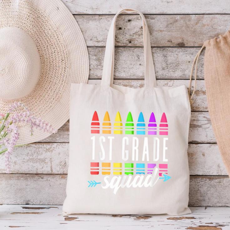 1st Grade Squad Back To School First Grade Teacher Boy Girl Canvas Tote Bag, First Grade Teacher Tote Bags, gift for family, gift for coworker 1st Grade Squad Back To School First Grade Teacher Boy Girl Canvas Tote Bag, First Grade Teacher Tote Bags, gift for family, gift for coworker
