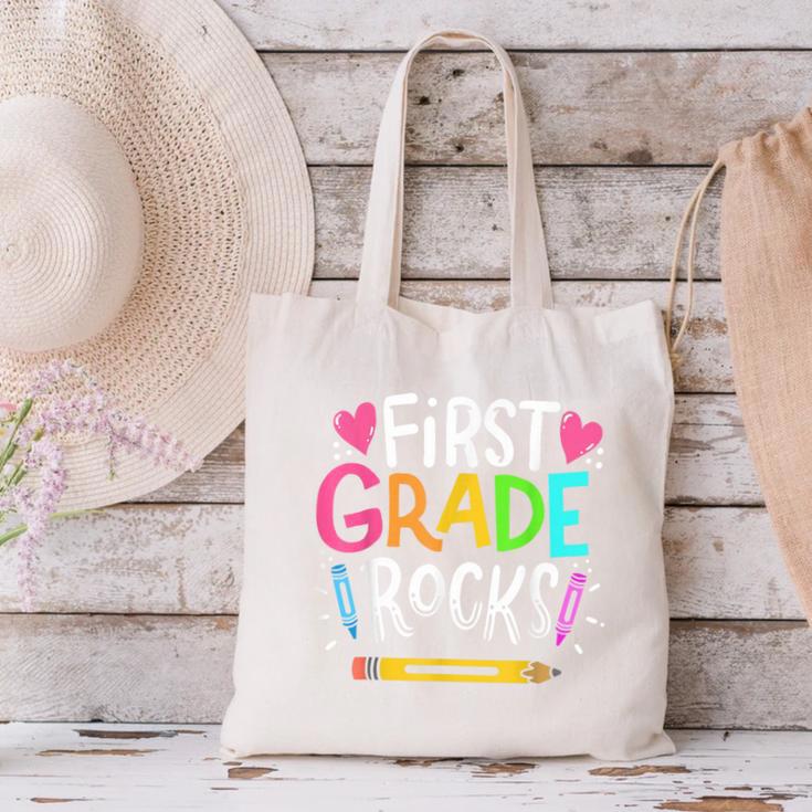 1st Grade Teacher Canvas Tote Bag, gift for family, gift for coworker