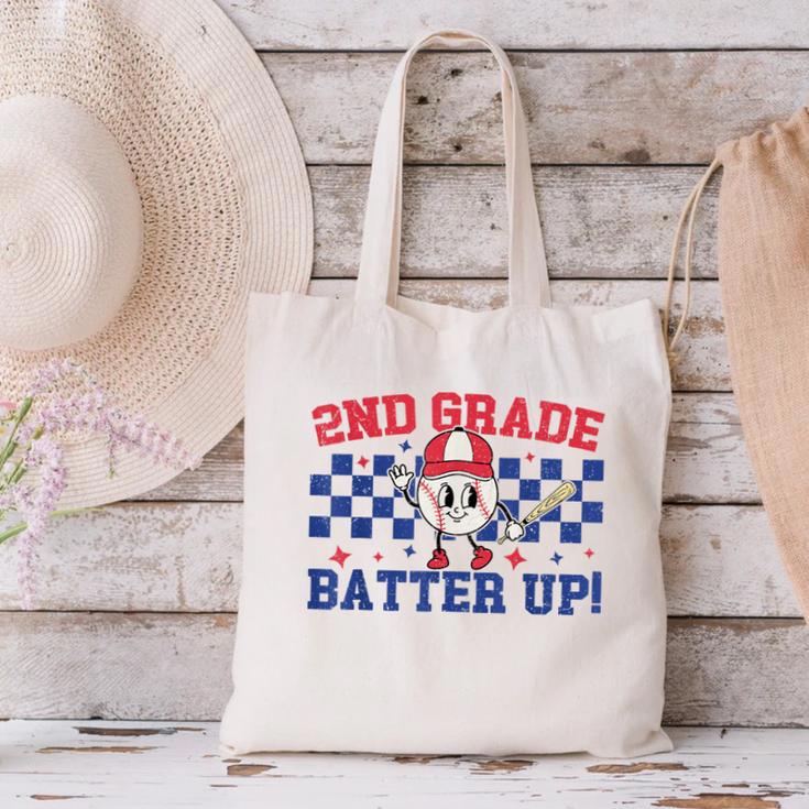 2nd Grade Batter Up Back To School Baseball Teacher Kids Canvas Tote Bag, 2nd Grade Teacher Tote Bags, gift for family, gift for coworker 2nd Grade Batter Up Back To School Baseball Teacher Kids Canvas Tote Bag, 2nd Grade Teacher Tote Bags, gift for family, gift for coworker