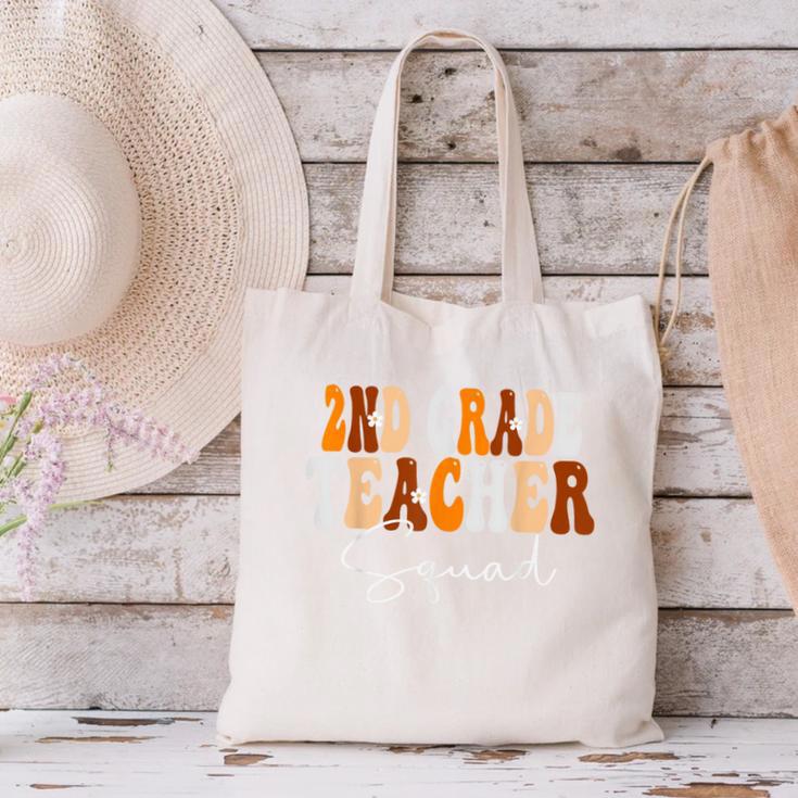 2nd Grade Teacher Squad Cute Women Groovy Fall Autumn Lovers Canvas Tote Bag, Groovy Teacher Tote Bags, 2nd Grade Teacher Tote Bags, gift for family, gift for coworker 2nd Grade Teacher Squad Cute Women Groovy Fall Autumn Lovers Canvas Tote Bag, Groovy Teacher Tote Bags, 2nd Grade Teacher Tote Bags, gift for family, gift for coworker
