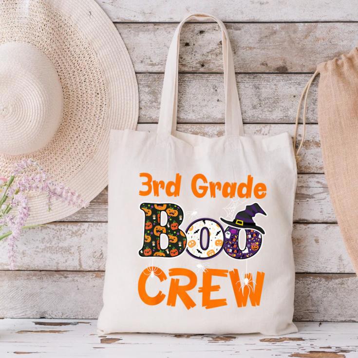 3rd Grade Boo Crew Halloween Teachers Students Costume Canvas Tote Bag, gift for family, gift for coworker 3rd Grade Boo Crew Halloween Teachers Students Costume Canvas Tote Bag, gift for family, gift for coworker