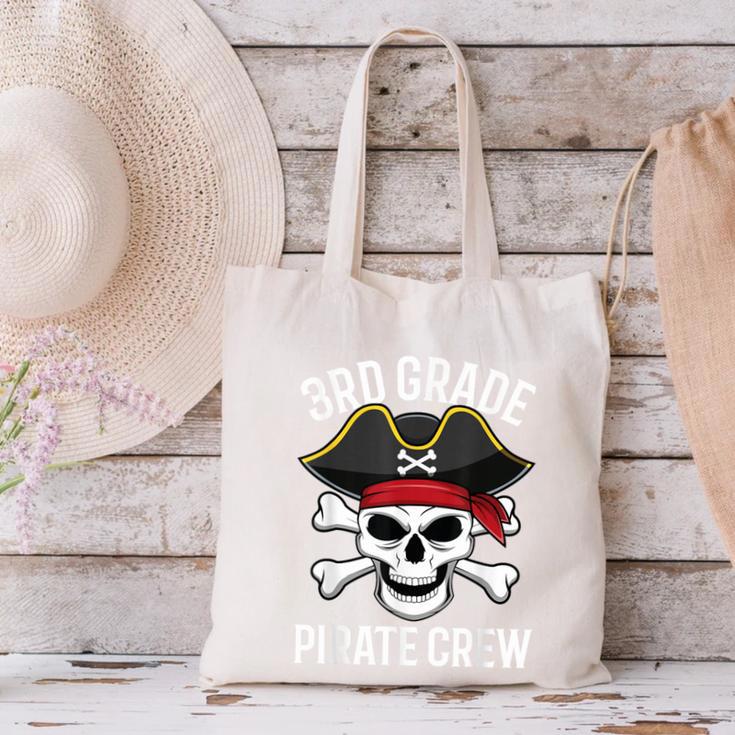 3rd Grade Pirate Crew Halloween Costume Student Teacher Canvas Tote Bag, gift for family, gift for coworker