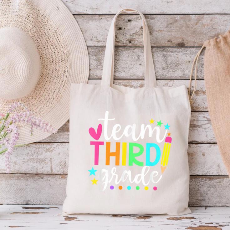 3rd Grade Team Pencil Teacher Student Back To School Girls Canvas Tote Bag, gift for family, gift for coworker 3rd Grade Team Pencil Teacher Student Back To School Girls Canvas Tote Bag, gift for family, gift for coworker