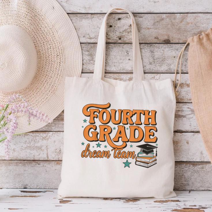 4th Grade Back To School Fourth Grade Dream Team Teacher Canvas Tote Bag, 4th Grade Teacher Tote Bags, gift for family, gift for coworker 4th Grade Back To School Fourth Grade Dream Team Teacher Canvas Tote Bag, 4th Grade Teacher Tote Bags, gift for family, gift for coworker