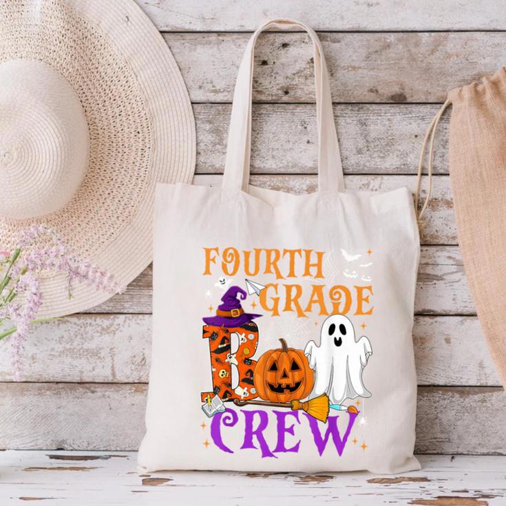 4th Grade Boo Crew Teacher Student Halloween Costume Canvas Tote Bag, 4th Grade Teacher Tote Bags, gift for family, gift for coworker 4th Grade Boo Crew Teacher Student Halloween Costume Canvas Tote Bag, 4th Grade Teacher Tote Bags, gift for family, gift for coworker
