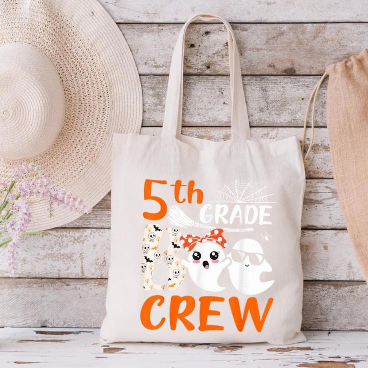 5th Grade Boo Crew Teachers Students Ghost Halloween Canvas Tote Bag, gift for family, gift for coworker 5th Grade Boo Crew Teachers Students Ghost Halloween Canvas Tote Bag, gift for family, gift for coworker