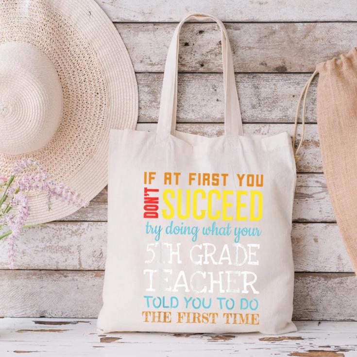 5th Grade Teacher Appreciation Canvas Tote Bag, gift for family, gift for coworker 5th Grade Teacher Appreciation Canvas Tote Bag, gift for family, gift for coworker