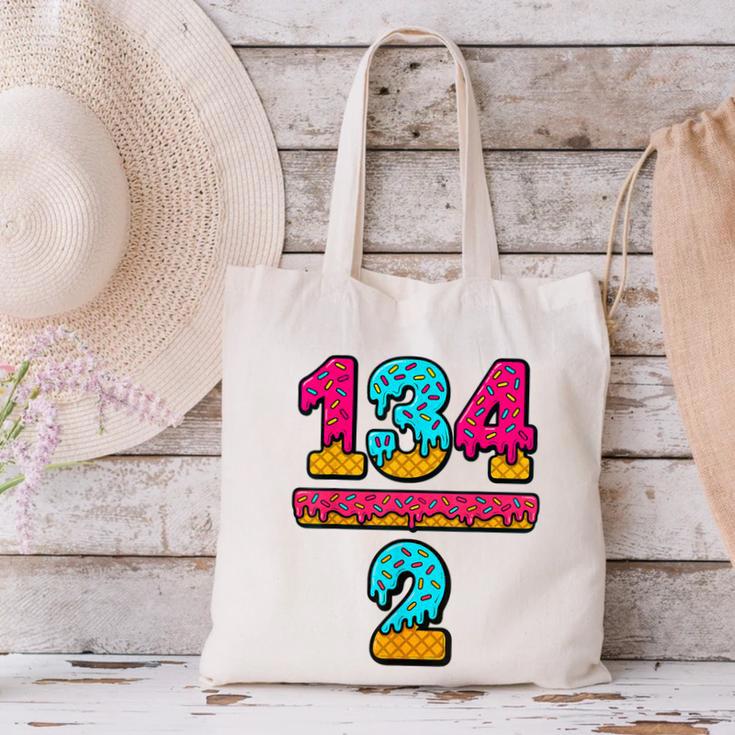 67 Ice Cream Drip Meme Division Math Teacher Gen Alpha Slang Canvas Tote Bag, gift for family, gift for coworker