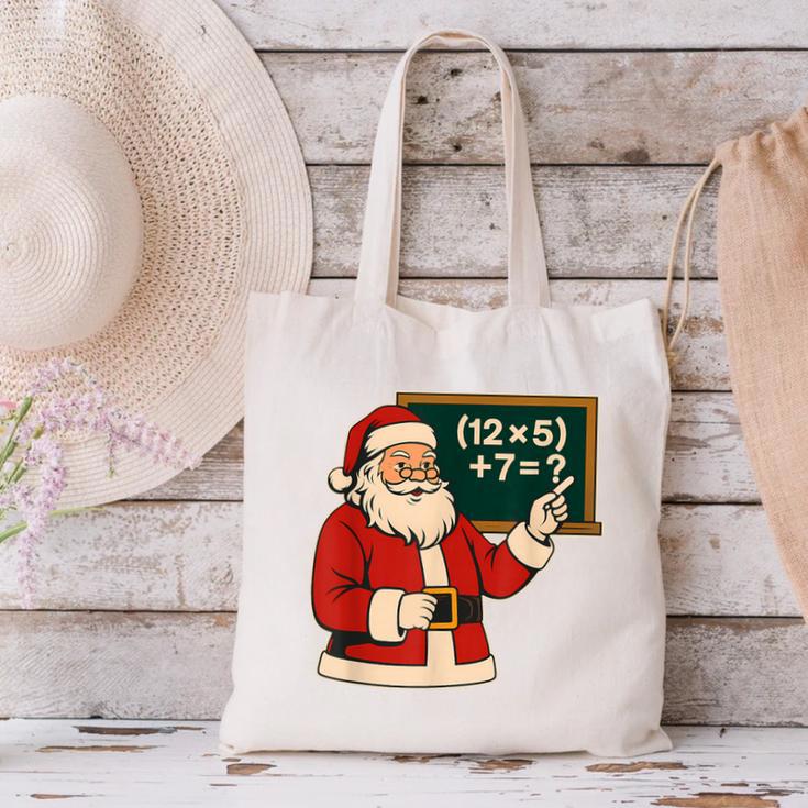 67 Teacher Christmas Santa Six Seven Meme Brainrot Math Joke Canvas Tote Bag, gift for family, gift for coworker 67 Teacher Christmas Santa Six Seven Meme Brainrot Math Joke Canvas Tote Bag, gift for family, gift for coworker