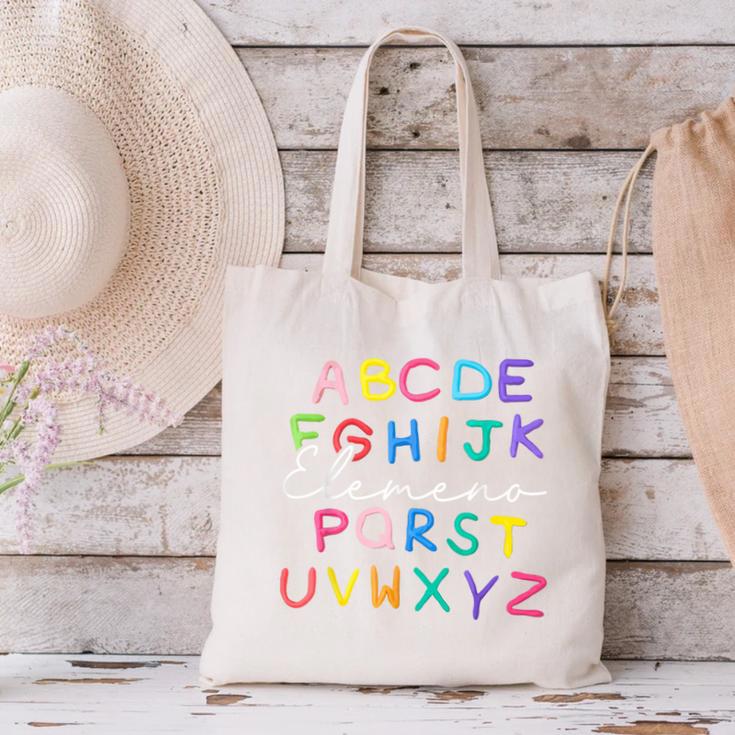 ABC Elemeno Kindergarten Teacher Boy Girl Kid Back To School Canvas Tote Bag, gift for family, gift for coworker ABC Elemeno Kindergarten Teacher Boy Girl Kid Back To School Canvas Tote Bag, gift for family, gift for coworker