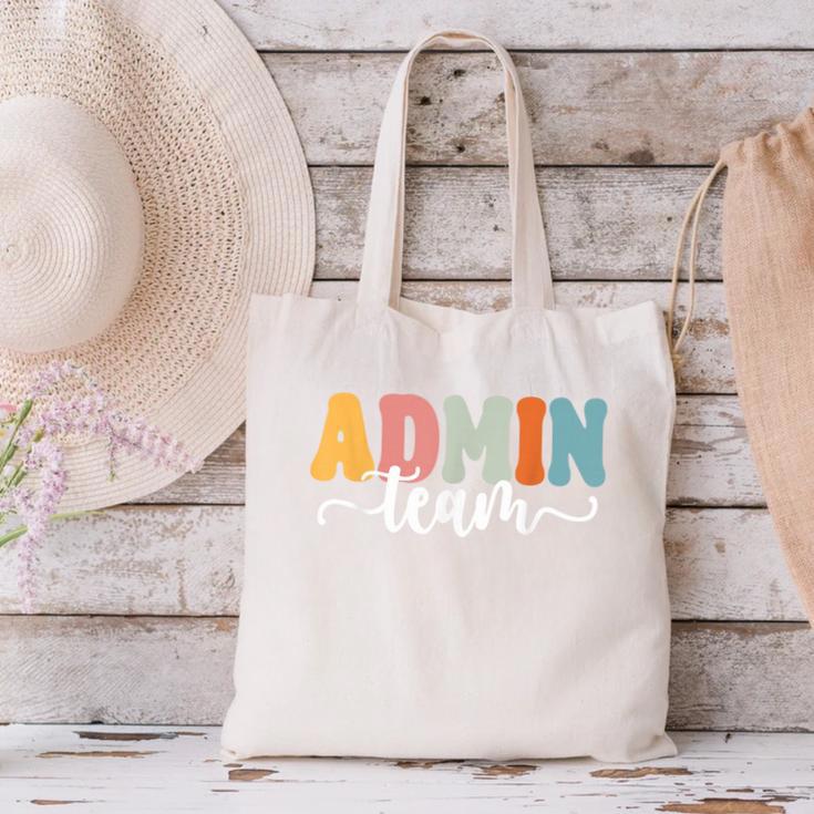 Admin Team Back To School Teachers Students Admin Squad Canvas Tote Bag, gift for family, gift for coworker Admin Team Back To School Teachers Students Admin Squad Canvas Tote Bag, gift for family, gift for coworker