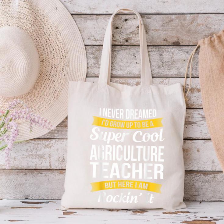 Agriculture Teacher Appreciation AG Teacher Canvas Tote Bag, gift for family, gift for coworker