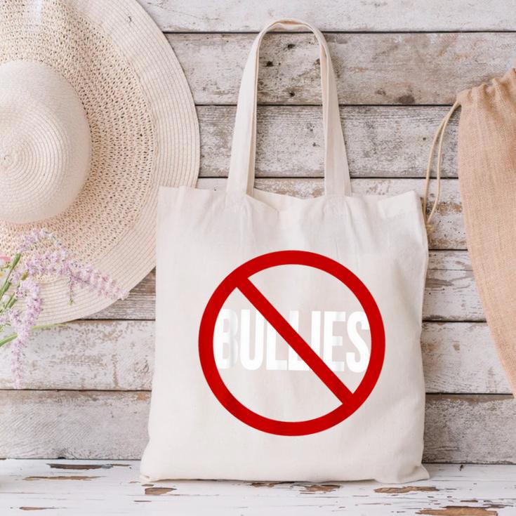 Anti Bullying No Bullies School Teacher Student Kindness Canvas Tote Bag, gift for family, gift for coworker Anti Bullying No Bullies School Teacher Student Kindness Canvas Tote Bag, gift for family, gift for coworker