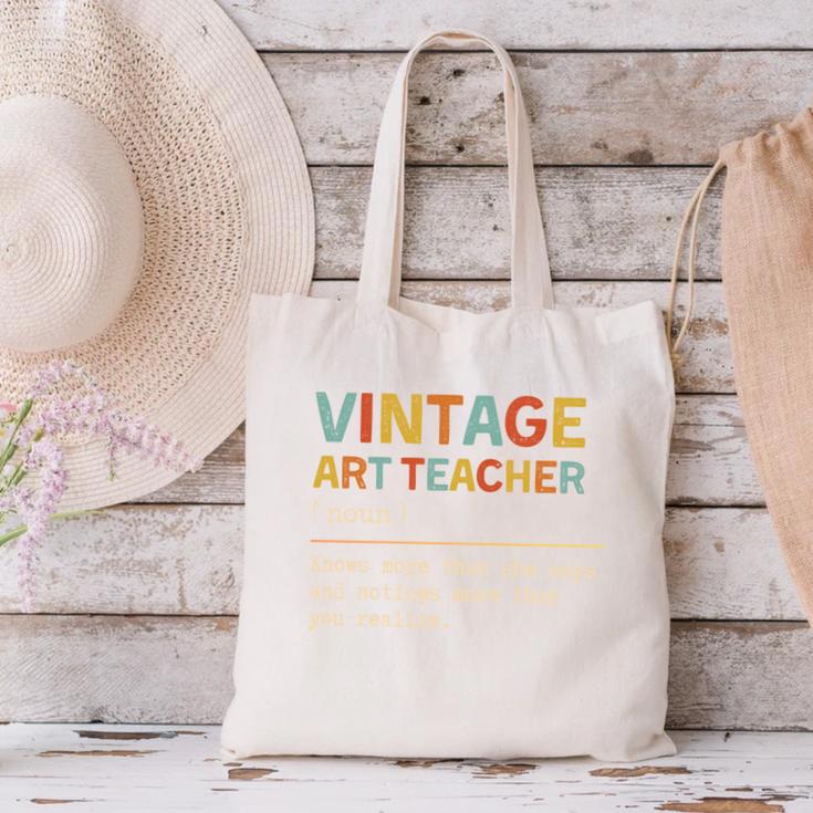Art Teacher Definition Back To School First Day Canvas Tote Bag, gift for family, gift for coworker