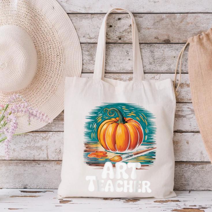 Art Teacher Pumpkin Painting Halloween Costume Canvas Tote Bag, gift for family, gift for coworker Art Teacher Pumpkin Painting Halloween Costume Canvas Tote Bag, gift for family, gift for coworker