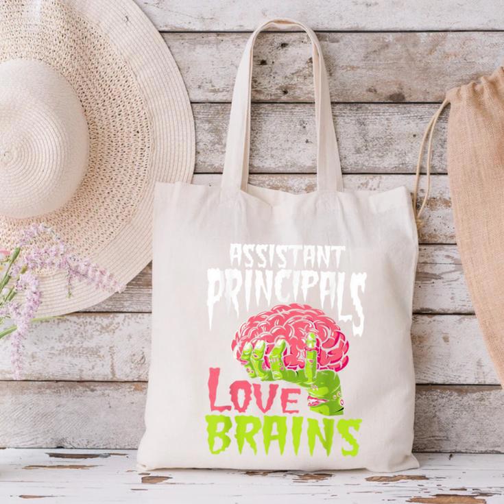 Assistant Principals Love Brains Zombie Teacher Halloween Canvas Tote Bag, gift for family, gift for coworker Assistant Principals Love Brains Zombie Teacher Halloween Canvas Tote Bag, gift for family, gift for coworker