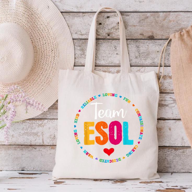Back To School Teachers Crew Students Team ESOL Teacher Canvas Tote Bag, gift for family, gift for coworker Back To School Teachers Crew Students Team ESOL Teacher Canvas Tote Bag, gift for family, gift for coworker