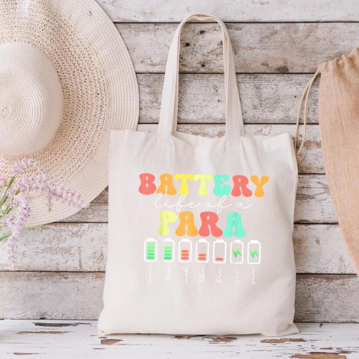 Battery Life Of A Para SPED Parapro Teacher Squad Canvas Tote Bag, gift for family, gift for coworker Battery Life Of A Para SPED Parapro Teacher Squad Canvas Tote Bag, gift for family, gift for coworker