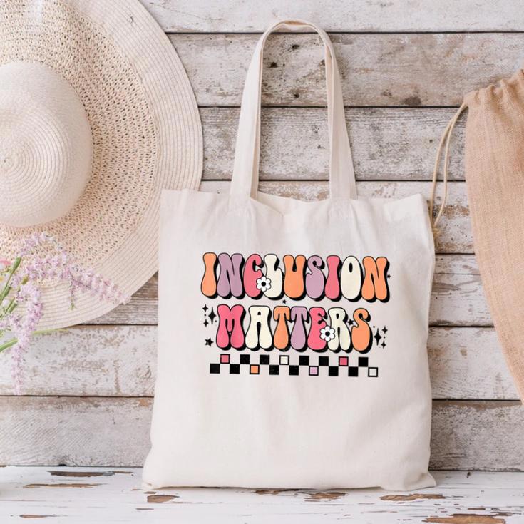 Boho Inclusion Matters Special Education SPED Teacher Women Canvas Tote Bag, gift for family, gift for coworker