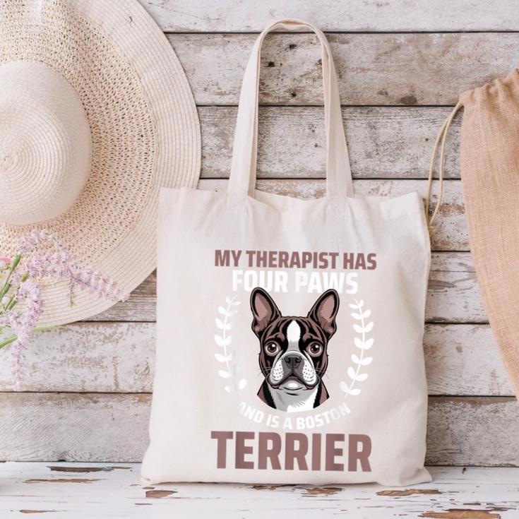 Boston Terrier Dog Canvas Tote Bag, gift for family, gift for coworker